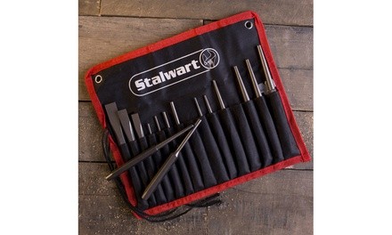 Stalwart Punch and Chisel Set with Storage Case (17-Piece)