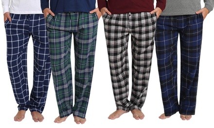 Mister Sleep Men's 100% Cotton Flannel Pajama Pants (2-Pack; S-3XL)