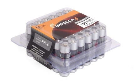 IMPECCA High Performance AA or AAA Long Lasting Battery (36-Pack)