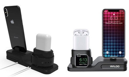 Waloo Charging Dock for iPhone, Apple Watch, and AirPods