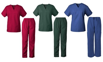 Medgear Unisex Basic Scrub Set for Men or Women