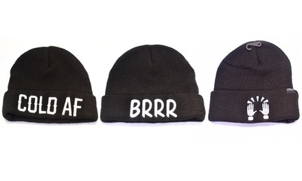 Embroidered Funny Beanies