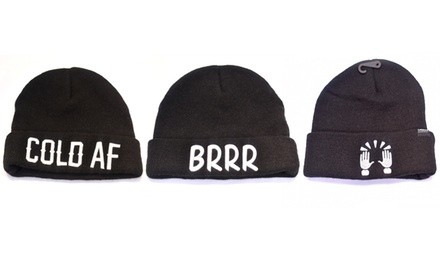 Embroidered Funny Beanies