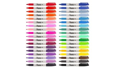 Sharpie Fine Point Permanent Markers in Assorted Colors (36-Pack)