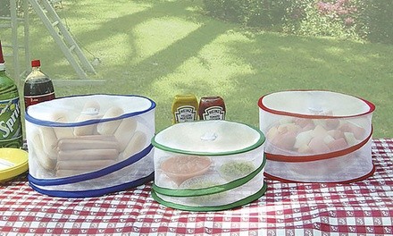 Chef Buddy Picnic Pop-Up Outdoor Food Cover Set (3-Piece)