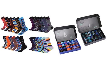 Mio Marino Men's Designer Dress Socks (24 Pairs) | Groupon Exclusive