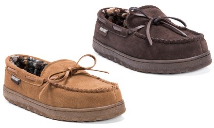 Muk Luks Men's Suede Moccasin Slippers