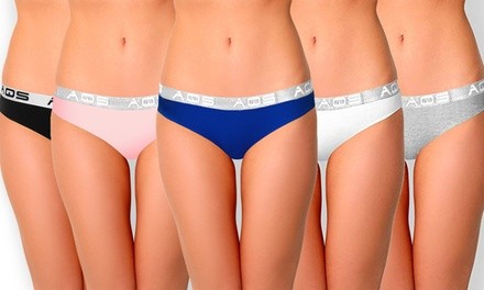 AQS Women's Cotton Bikini Underwear (9-Pack) 