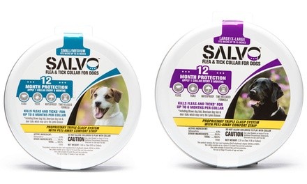 Salvo Flea and Tick Collars for Dogs (2-Pack)