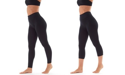 2-Pack Bally Total Fitness High Rise Capri and Legging in 2 Lengths (18