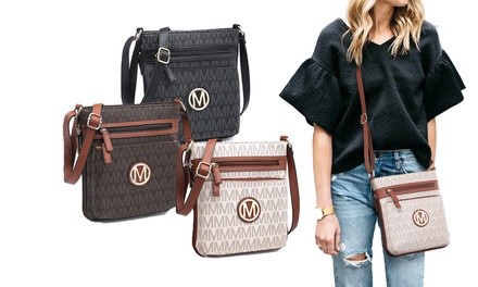 MK Belted Collection by M Marco Signature Trendy Crossbody Purse