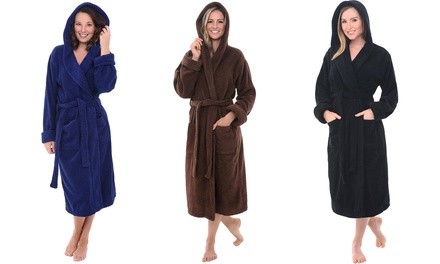 Alexander Del Rossa Women's Thick Terry Cloth Robe. Plus Sizes Available.