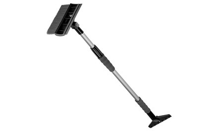 OxGord Extendable 3-in-1 Snow Ice Scraper, Brush and, Water Squeegee
