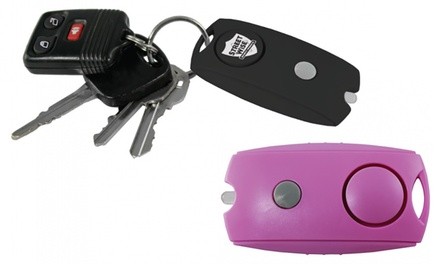 Streetwise Security Panic Alarm Keychain with Built-in LED Light and Metal Clip