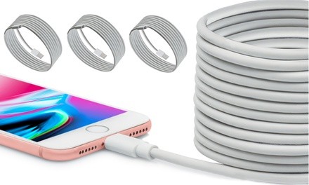 Purtech 10-Ft Apple-Certified Lightning Cable (1-, 2-, or 3-Pack)