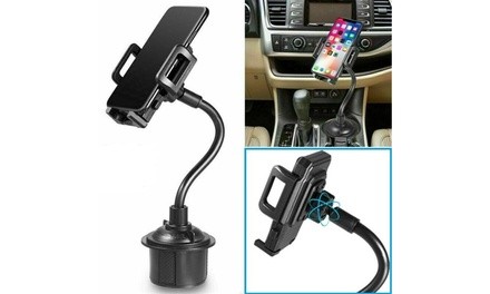 Universal Car Mount Adjustable Gooseneck Cup Holder Cradle for Cell Phone