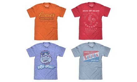 Tee Luv Men's Retro Candy and Food T-Shirts (S-3XL)