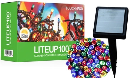 LITEUP100 Solar Multi-Colored String Lights (1-, 2-, or 4-Pack)