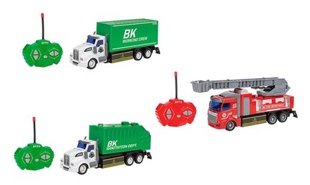 Big Kid's Remote Control Fire Truck, Garbage Truck or Container Truck