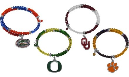 Southfield Advisory NCAA Crystal Memory Wire Bracelet (3-Pack)