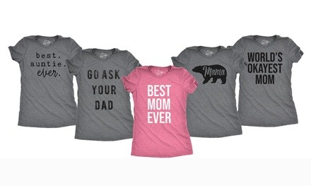 Women's Mom-Themed Fitted Tees