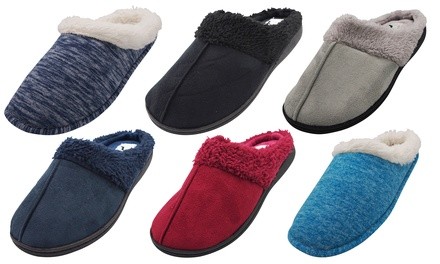 Norty Women's Slip-On Memory Foam Clog Slippers