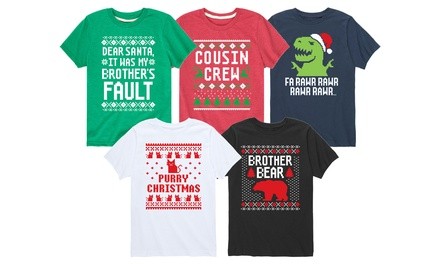 Instant Message: Kids' Ugly Christmas Sweater Tee
