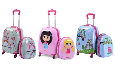 Kids' Hardsided Suitcase and Backpack Set (2-Piece)