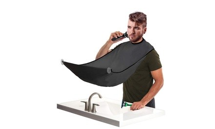 Bathroom Beard Shave and Trim Apron Beard Bib Catcher Grooming Cape