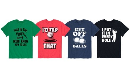 Instant Message: Funny Sarcastic Men's Golf Tees (S-3XL)