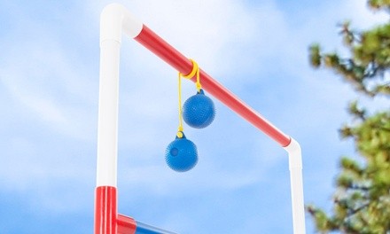 Ladder Toss Outdoor Game 2 PVC Game Sets with 6 Bolas & Carrying Case