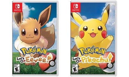 Pokemon: Let's Go, Eevee! or Pokemon: Let's Go, Pikachu! for Nintendo Switch