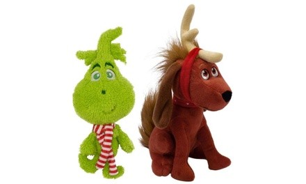 Baby Grinch and Max Plush Dog Toys (2-Pack)