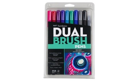 Tombow Dual Brush Pen Set, Galaxy, 10PK