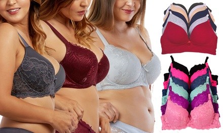 Women's Assorted Bras in B to DD Cup (6-Pack)