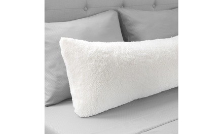 Warm Body Pillow Cover Soft Comfy Pillow Case Zippered Washable 52 x 18 inches W