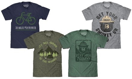 Tee Luv Men's Smokey Bear & Novelty Graphic Tees (S-3XL)