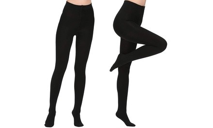 Fleece-Lined Tights (2- or 4-Pack). Plus Sizes Available.