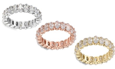 Elements of Love Oval Eternity Band made with Swarovski Elements (Multiple Options)