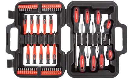 Stalwart Screwdriver Bit Set with Carrying Case (60-Piece)