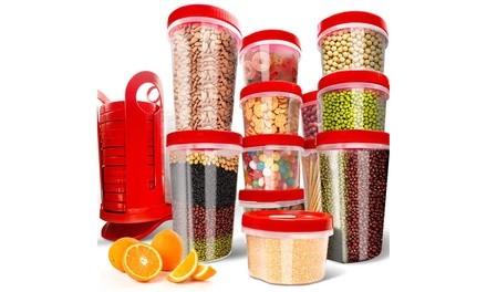 Alta Food Storage BPA-Free Plastic Containers Set (25-Piece)