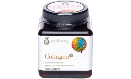 Youtheory Collagen Advanced Types 1,2, and 3 Supplement (160-Count) 