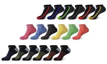 XTF Performance Light Compression Ankle Length Socks (6-Pairs)