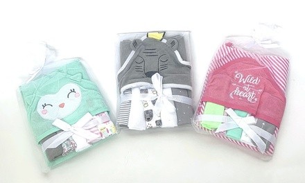 Hooded Baby Towel and Washcloth Set (6-Piece)