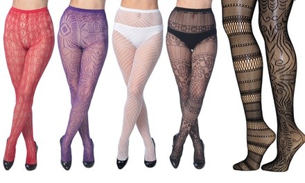 Frenchic Women's Fishnet Tights (4-Pack). Multiple Styles Available