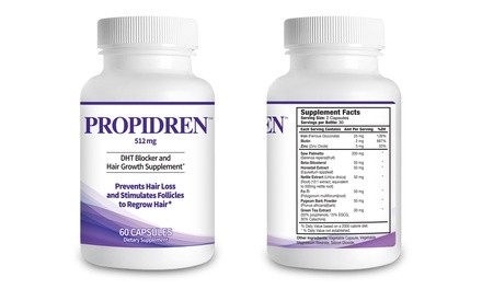 HairGenics Propidren DHT Blocker & Hair Growth Supplement (60-Count)