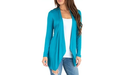 Women's Lightweight Spring Draped Cardigan S-3X