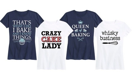 Instant Message Women's Ultimate Baker Tees. Plus Sizes Available.