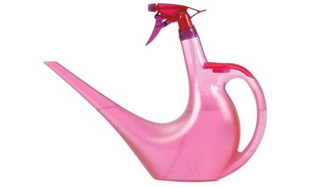 Scheurich 50447 Watering Can With Sprayer, 40 Oz, Pink