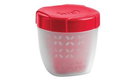 Trudeau 03017013 On The Go Produce Keeper, Red/Clear